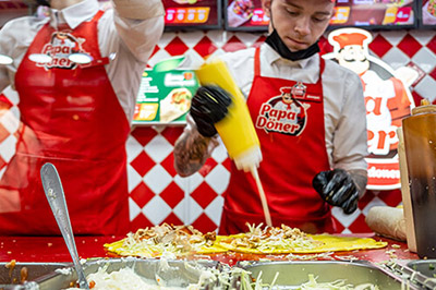 Сочные овощи и соус терияки